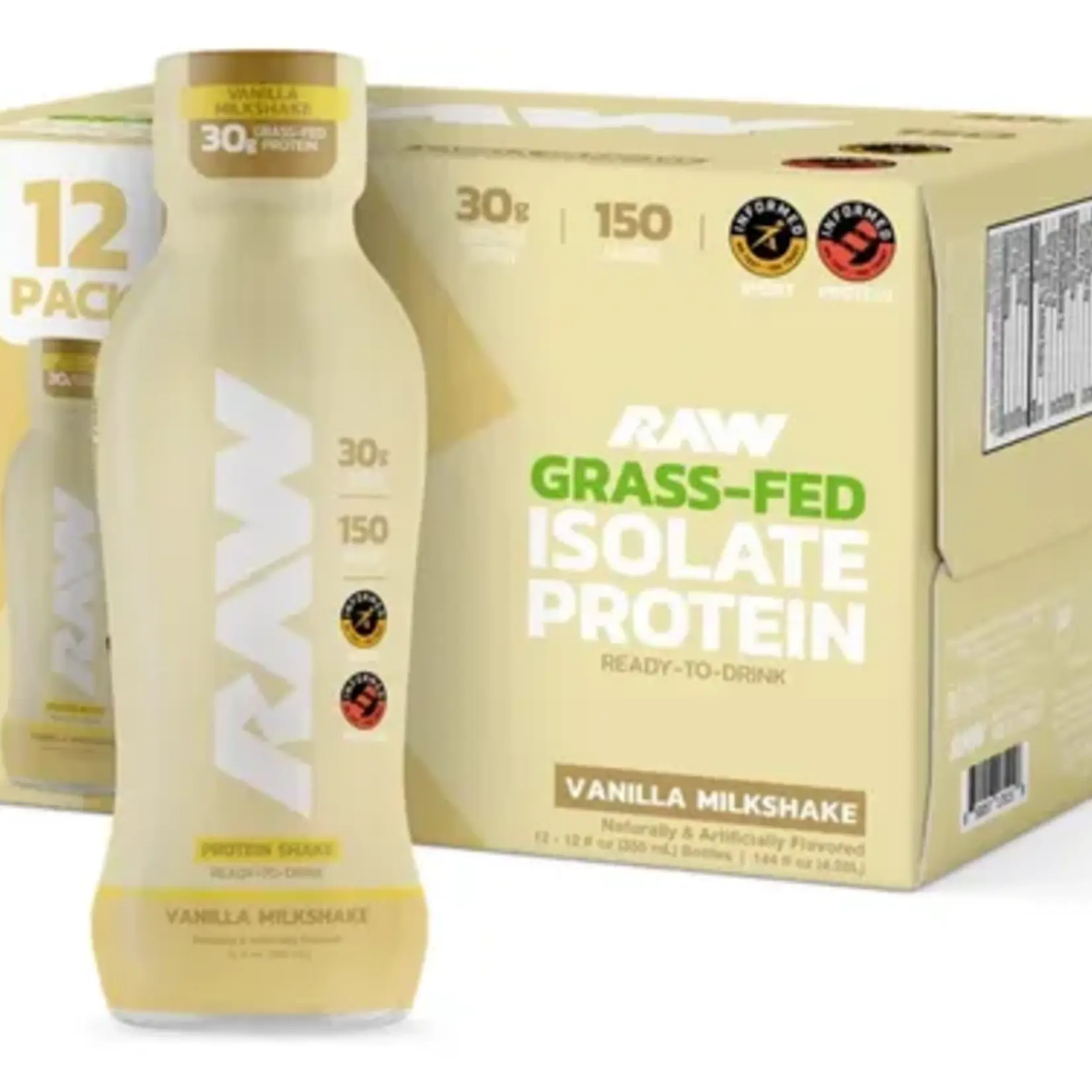 RAW ISOLATE PROTEIN DRINK 12PACK RAW