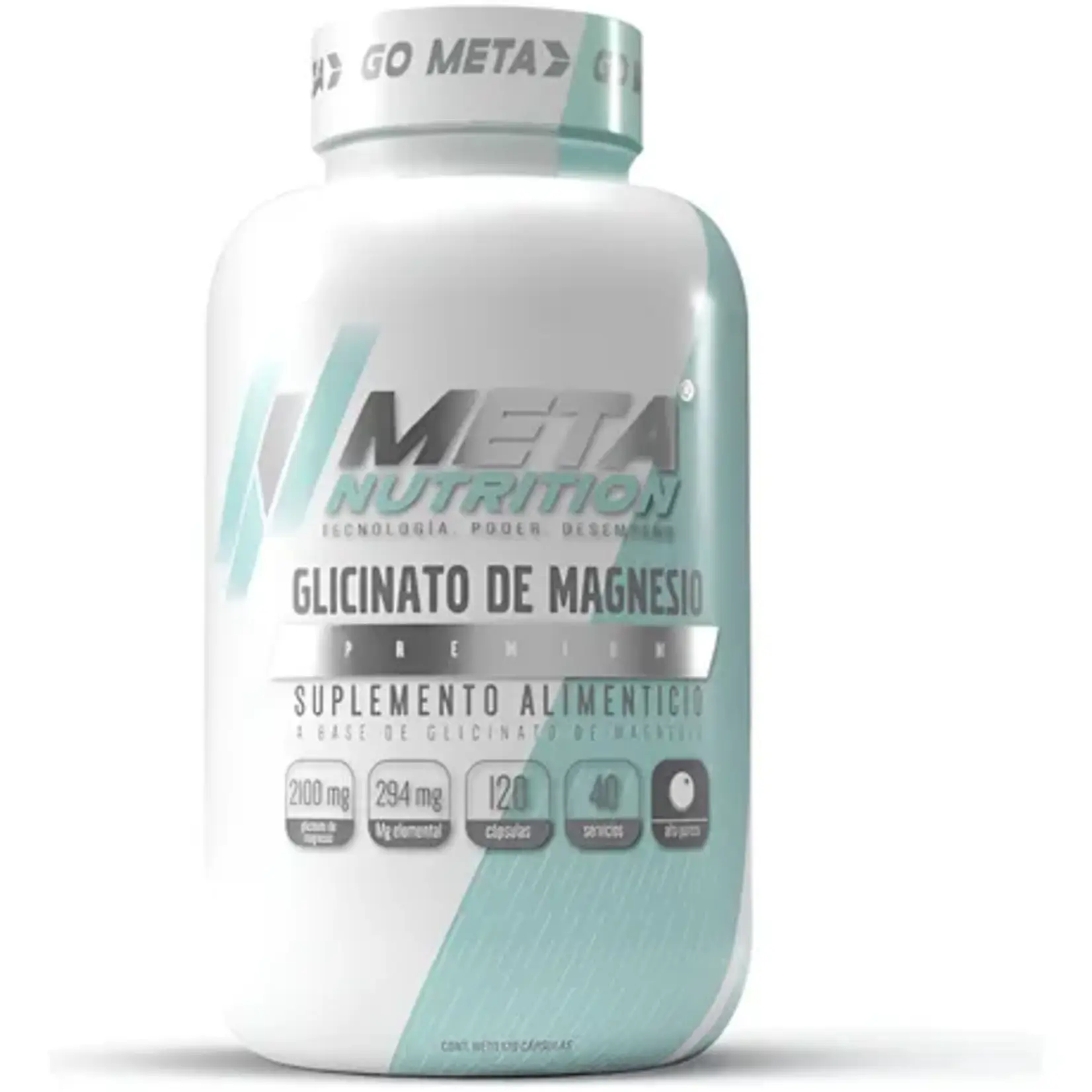 META NUTRITION GLICINATO DE MAGNESIO META NUTRITION 120CAPS