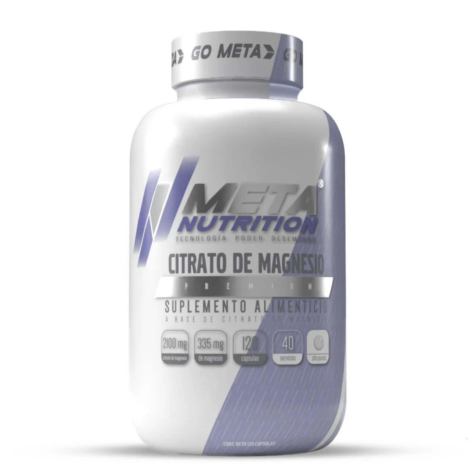 META NUTRITION CITRATO DE MAGNESIO META 120CAPS