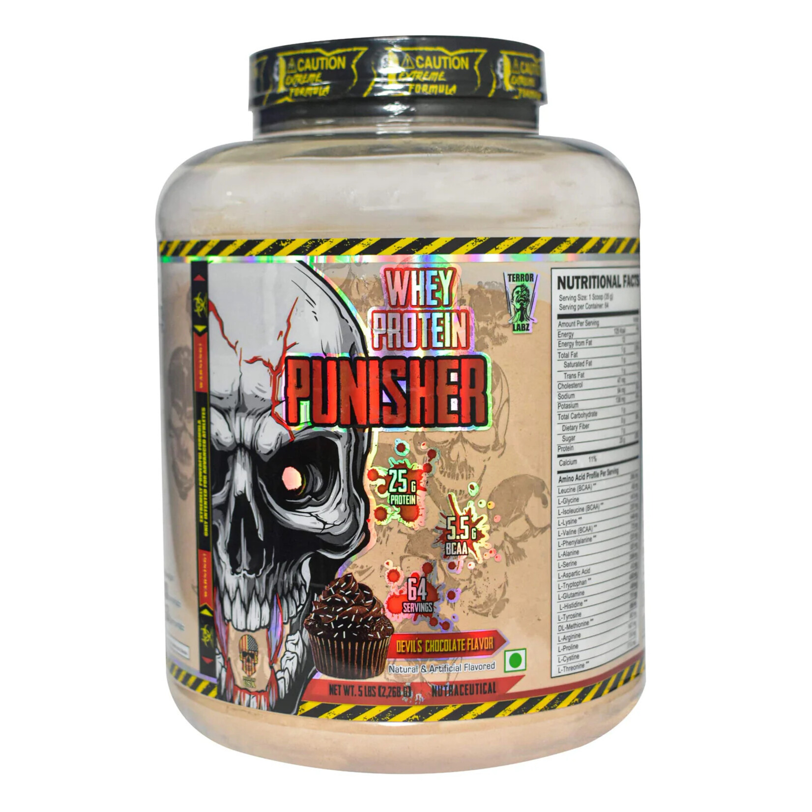 TERROR LABZ WHEY PROTEIN PUNISHER TERROR LABZ 5 LB