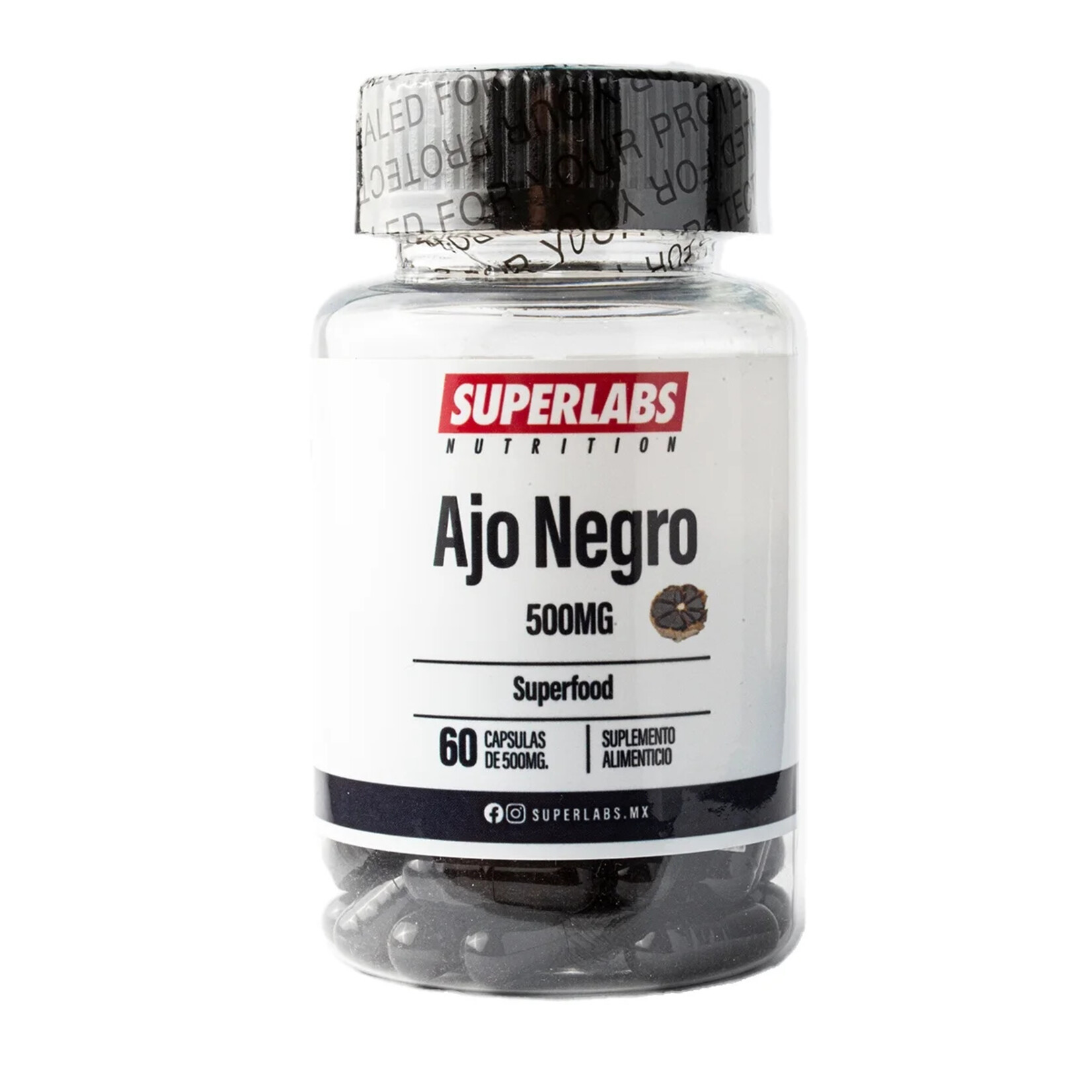 SUPERLABS AJO NEGRO SUPERLABS 500MG 60CAPS