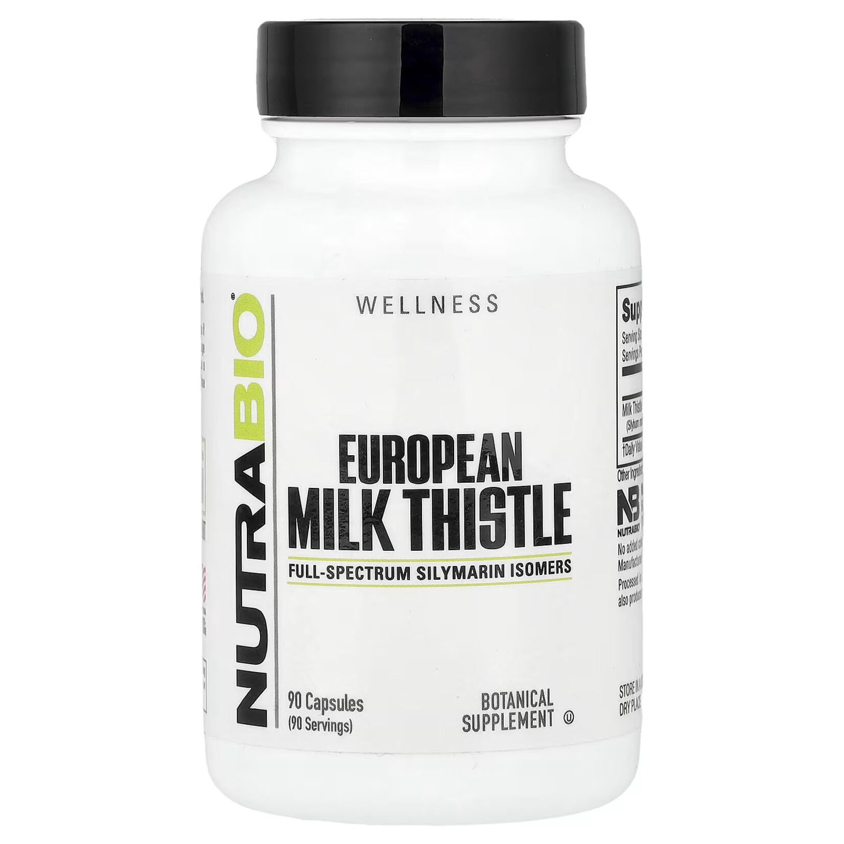EUROPEAN MILK THISTLE NUTRABIO 90CAPS