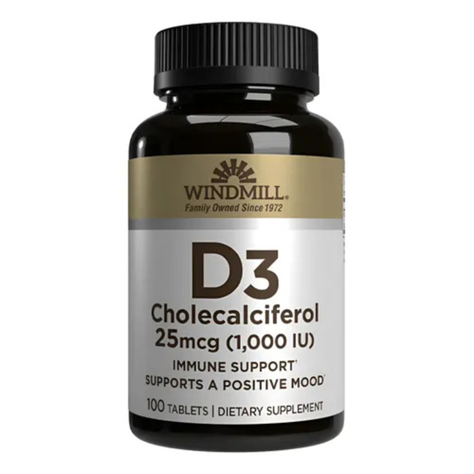 WINDMILL VITAMIN D3 WINDMILL 1000 IU 25 MCG 100 TABS