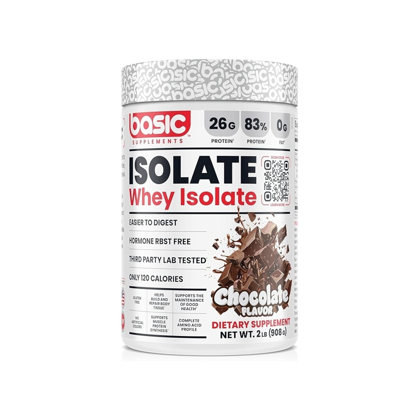 BASIC SUPPLEMENTS BASIC ISOLATE BASIC SUPPLEMENTS 2LB CHOCOLATE