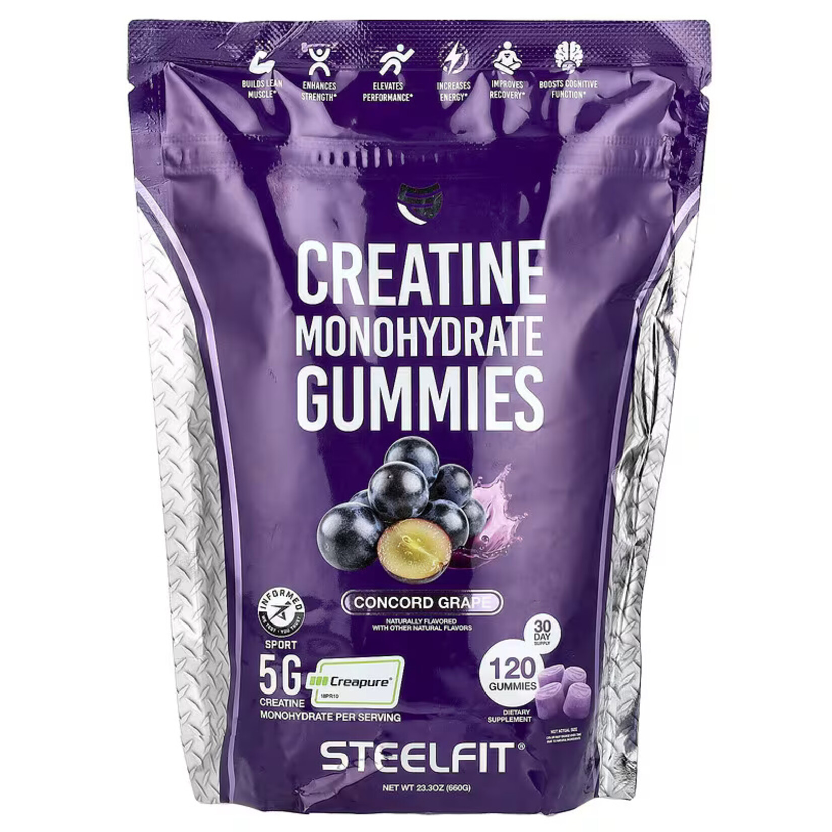STEEL FIT CREATINE GUMMIES STEEL FIT 120GUMMIES