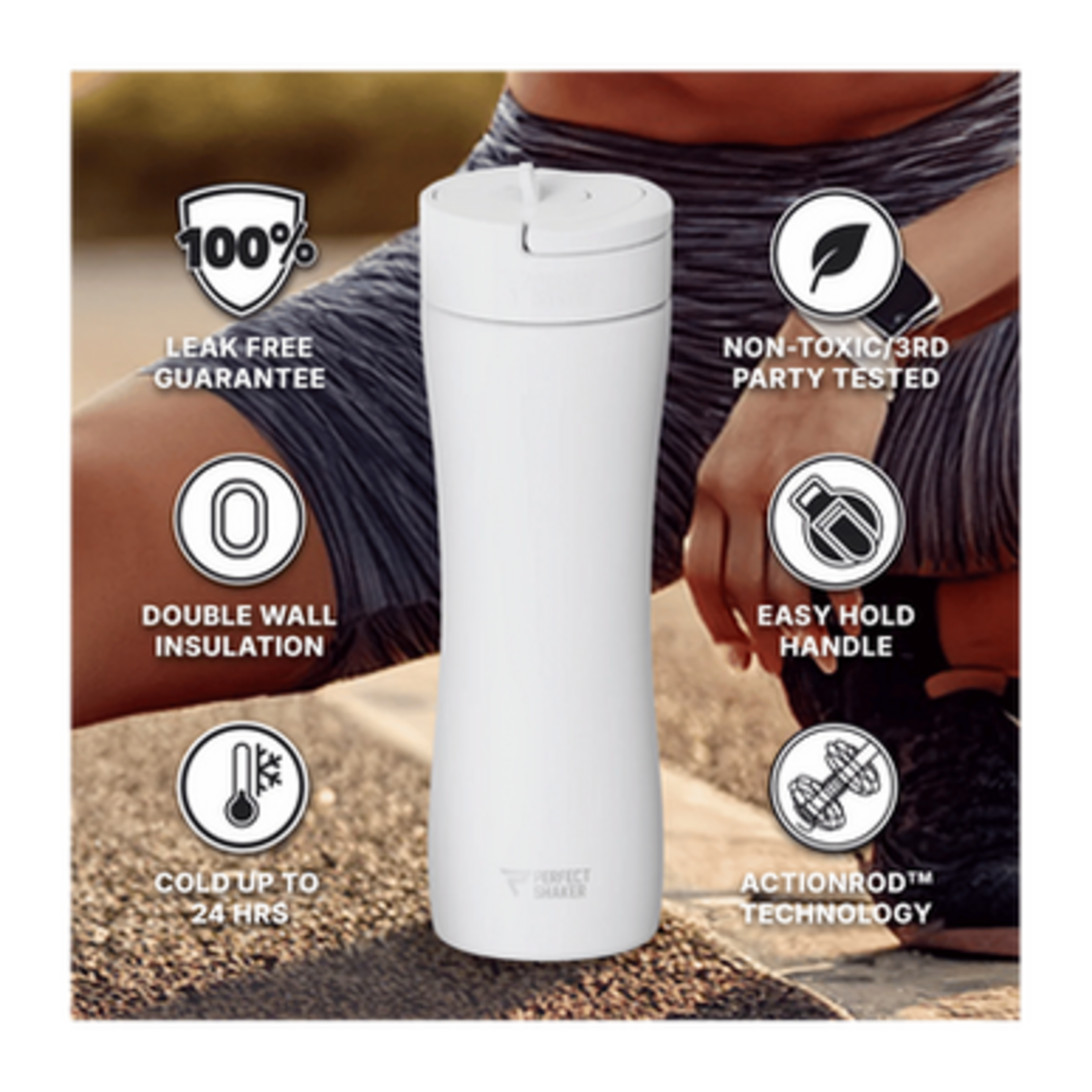 SHAKER PERFECT LUMA STAINLESS SHAKER PERFECT 22OZ