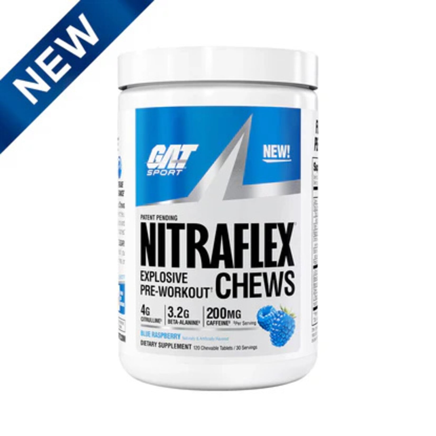 GAT PRE WORKOUT CHEWS NITRAFLEX GAT 30SV