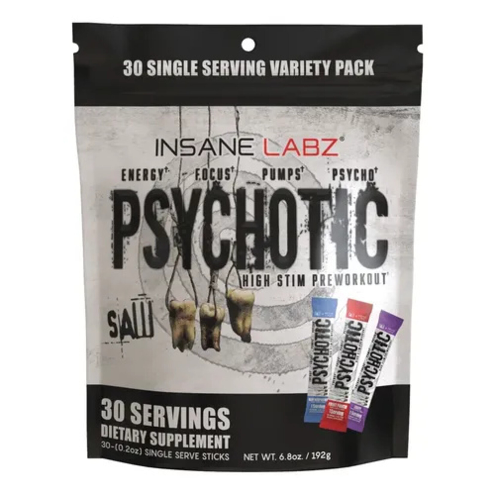 INSANE LABZ PSYCHOTIC SAW INSANE LABZ 30 STICKS VARIETY BAG FLAVORS