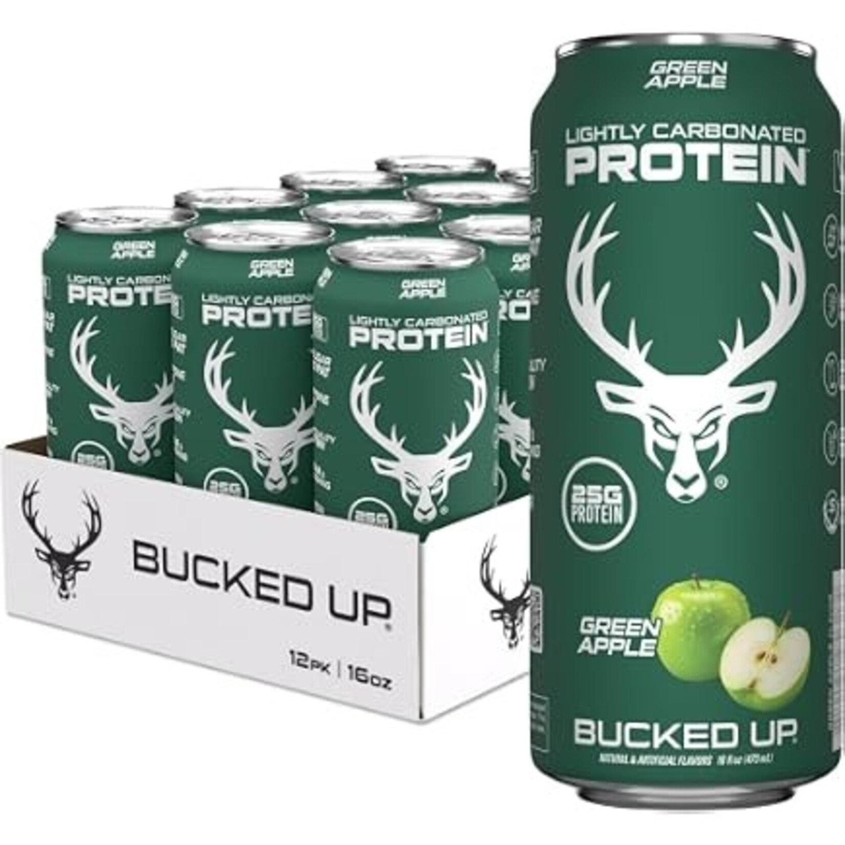 BUCKED UP BUCKED UP LIGHTLY CARBONATED PROTEIN 12OZ 12PACK
