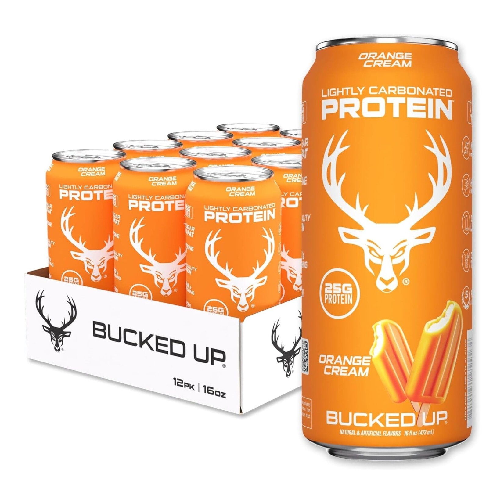 BUCKED UP BUCKED UP LIGHTLY CARBONATED PROTEIN 12OZ 12PACK