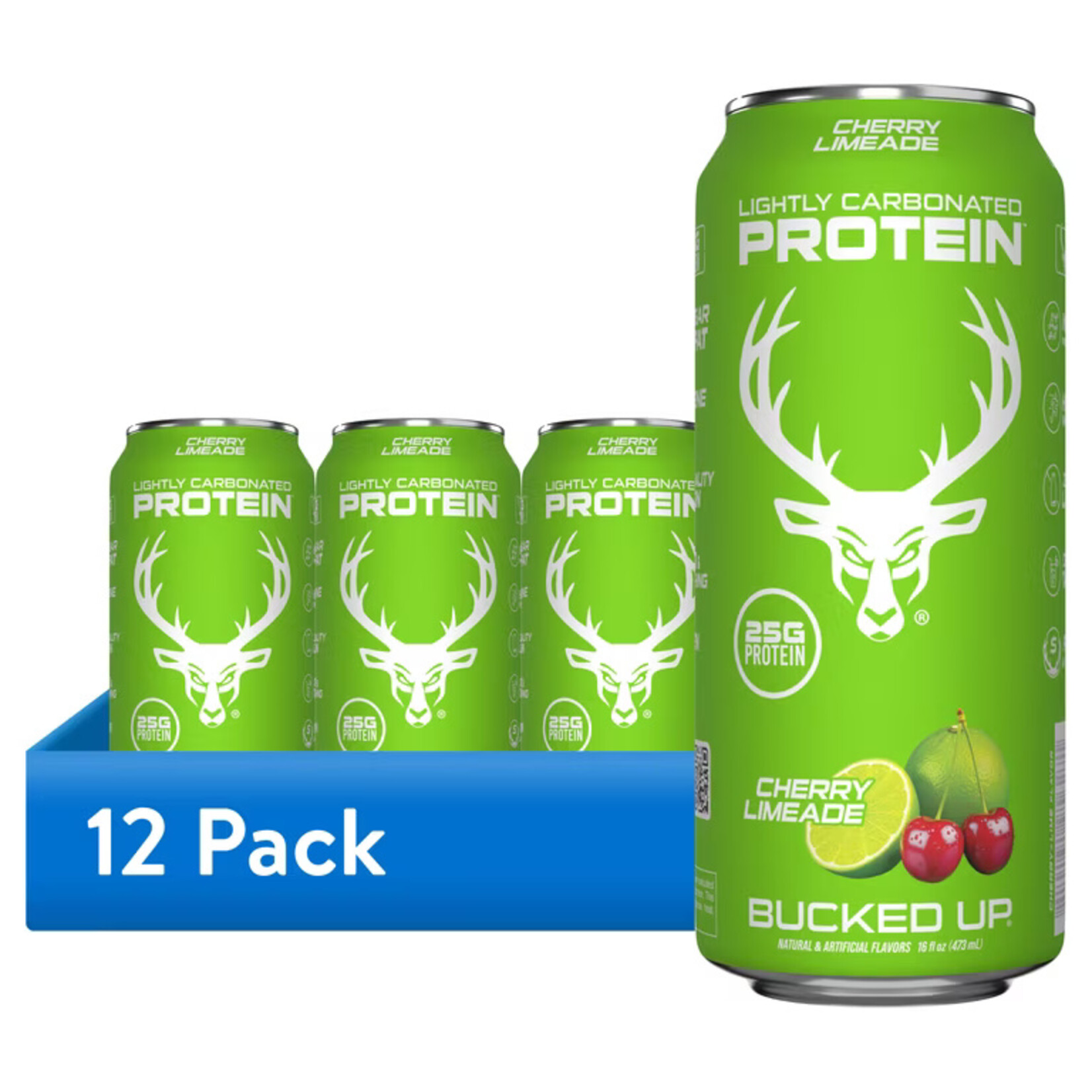 BUCKED UP BUCKED UP LIGHTLY CARBONATED PROTEIN 12OZ 12PACK