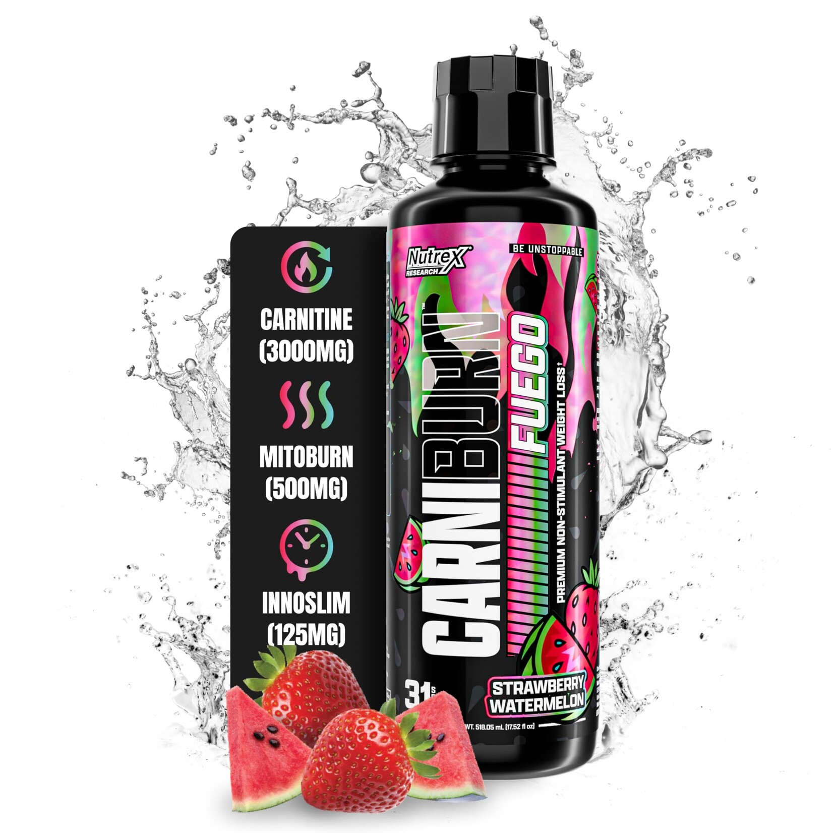NUTREX CARNIBURN LIQUID CARNITINE NUTREX 3000MG 31SV