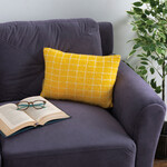 Prim By Kathy Pillow - Yellow Plaid