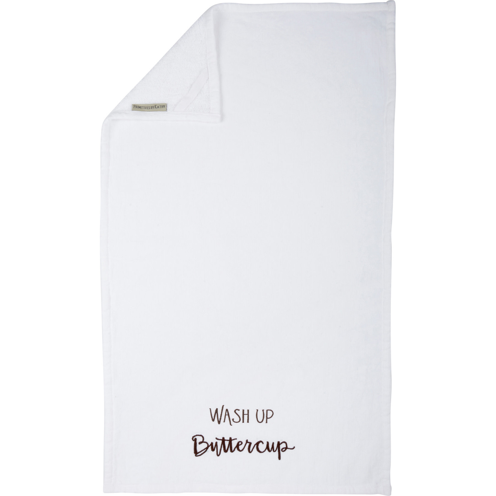 Prim By Kathy Hand Towel - Wash Up Buttercup