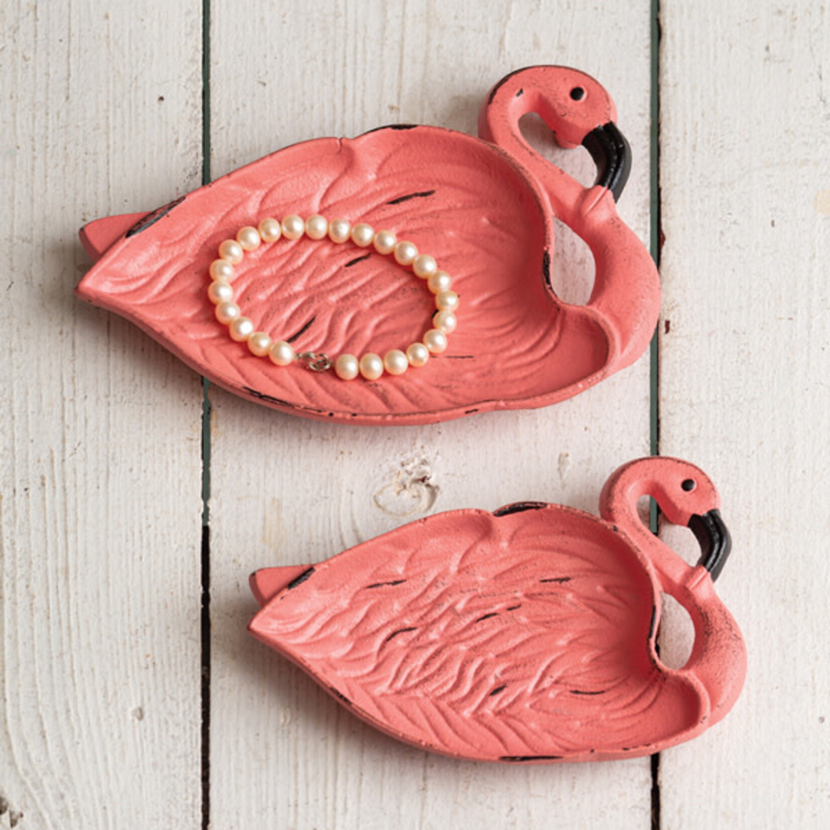 CTW Set of Two Flamingo Dishes