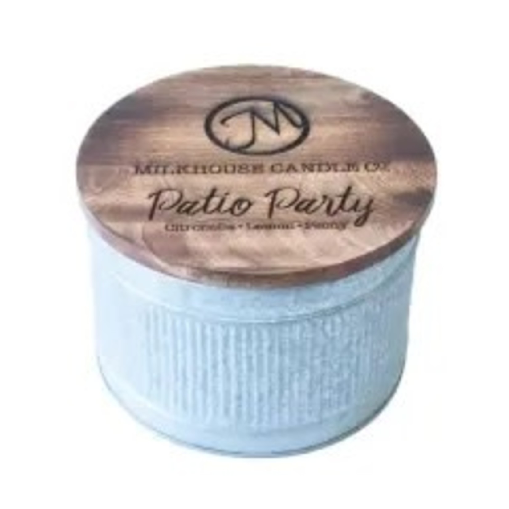 MILKHOUSE CANDLE Outdoor Tin Bucket: Patio Party