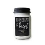 MILKHOUSE CANDLE Farmhouse Mason Jar 13 oz: Plumberry & Basil