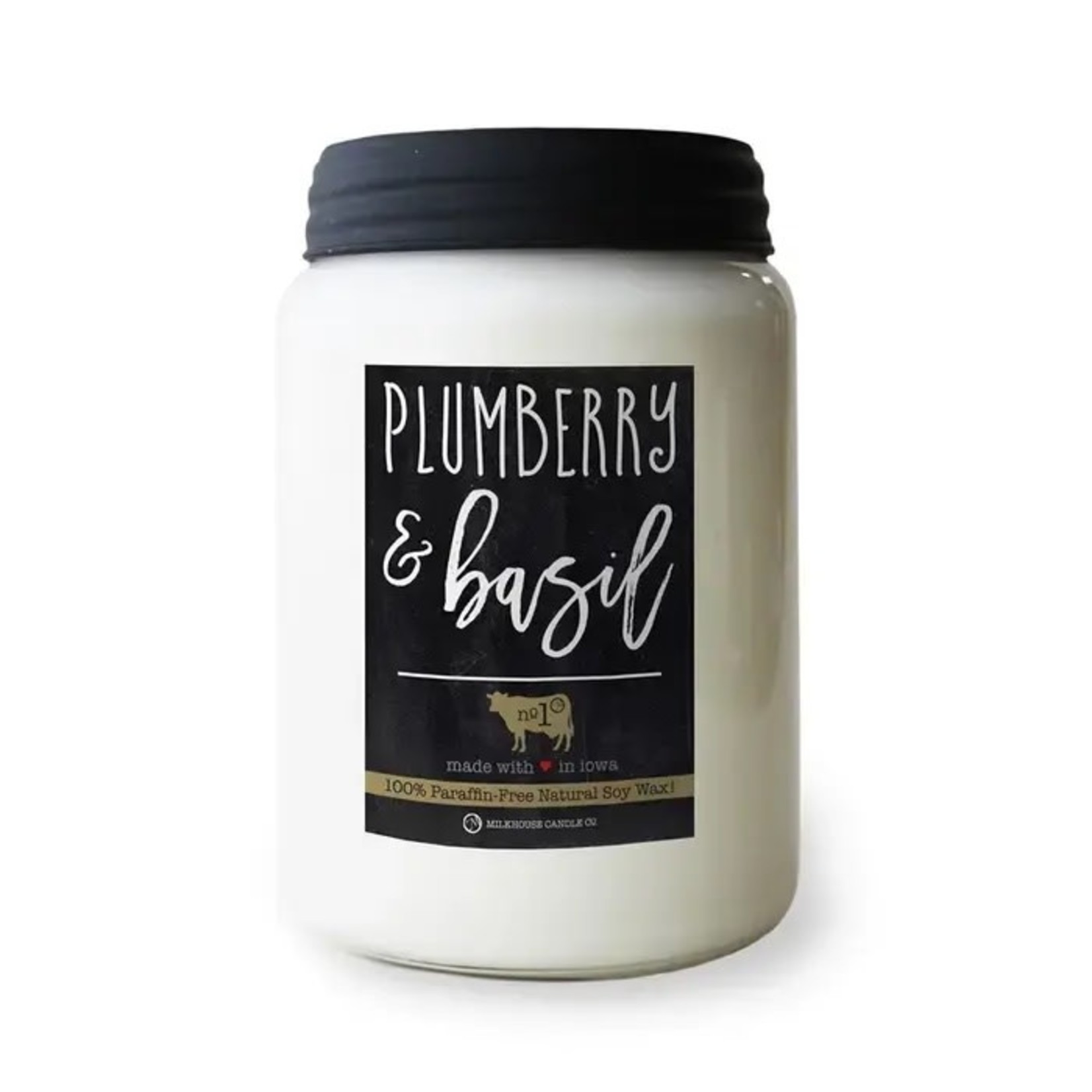 MILKHOUSE CANDLE Farmhouse Apothecary Jar 26 oz: Plumberry & Basil