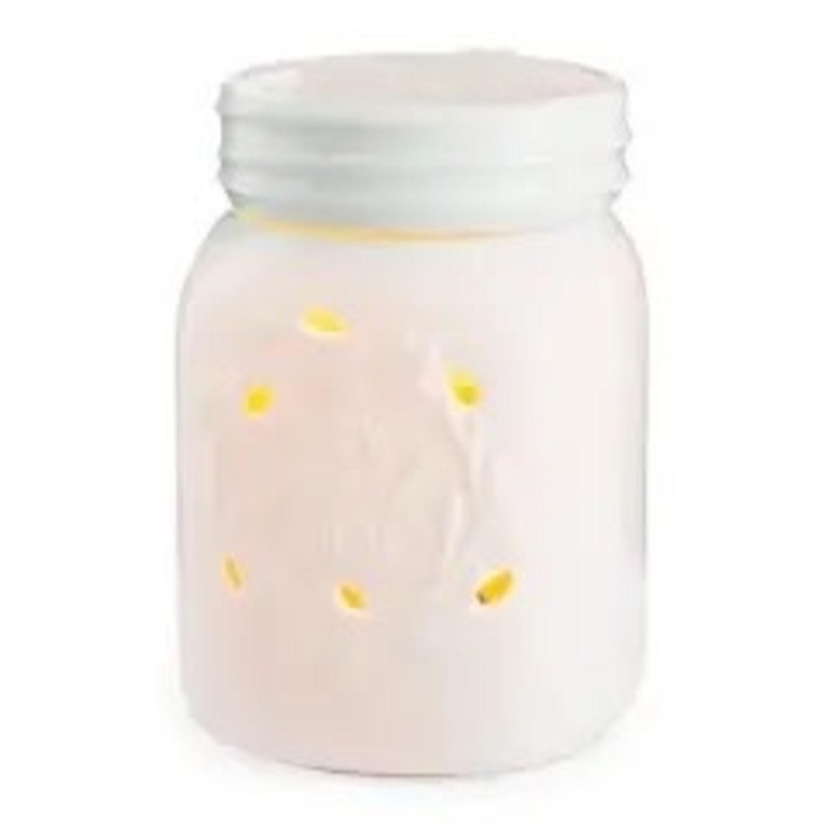 MILKHOUSE CANDLE Melter White "Home Sweet Home" Mason Jar Table Top version