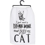 Prim By Kathy Kitchen Towel - Pet My Cat