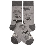 Prim By Kathy Socks - Distracted By Dogs