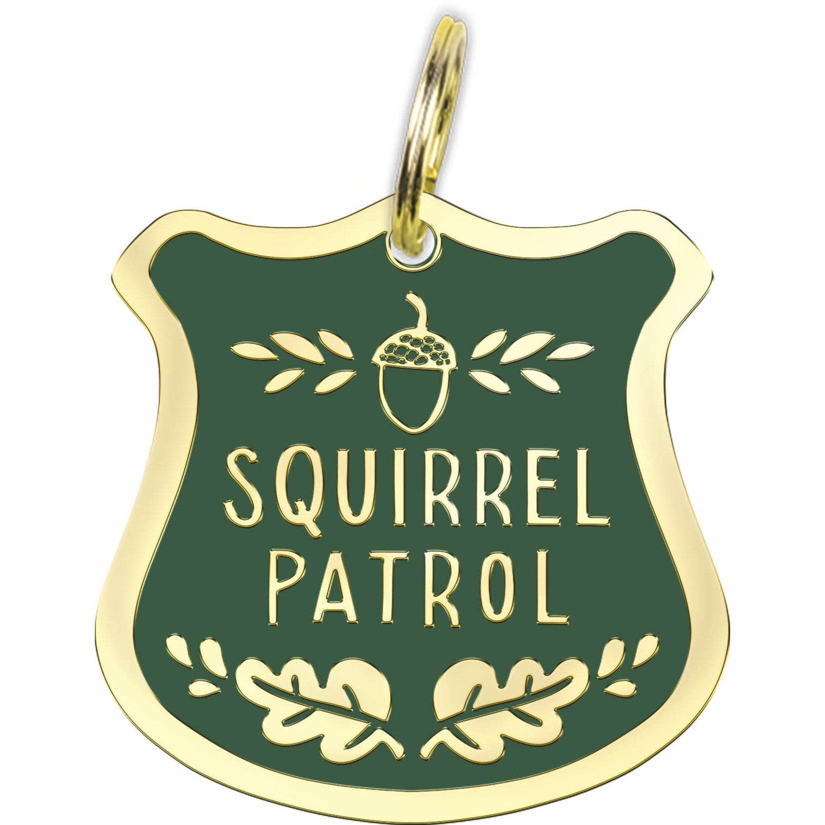 Prim By Kathy Collar Charm - Squirrel Patrol