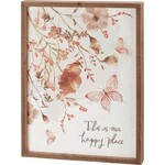 Prim By Kathy Inset Box Sign - Happy Place