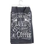 Prim By Kathy Kitchen Towel - Cup Of Coffee