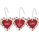 Prim By Kathy Holiday Orn Set - Love