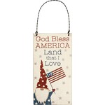 Prim By Kathy Ornament - Bless America