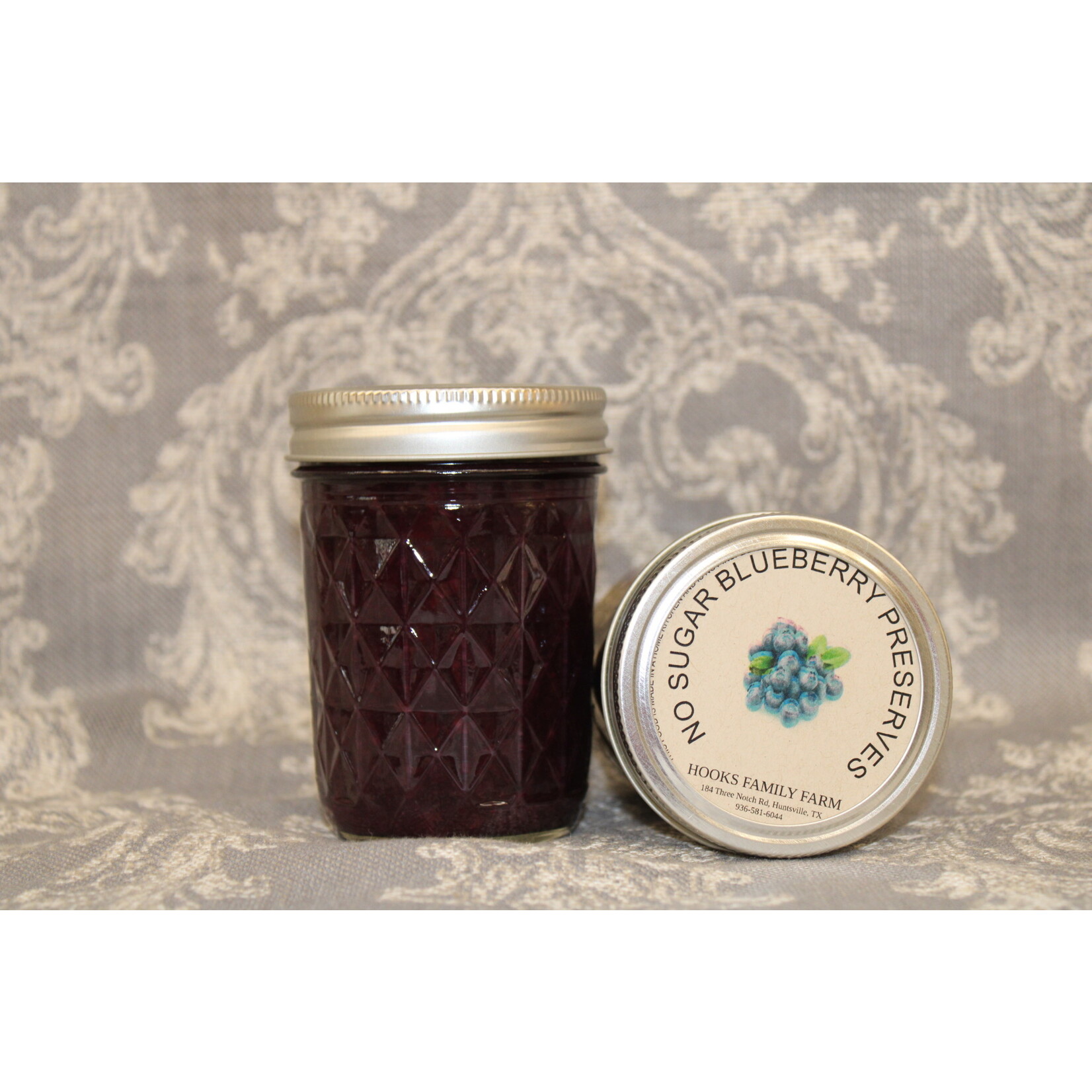 Hooks Family Farm No Sugar Blueberry Preserves 8oz