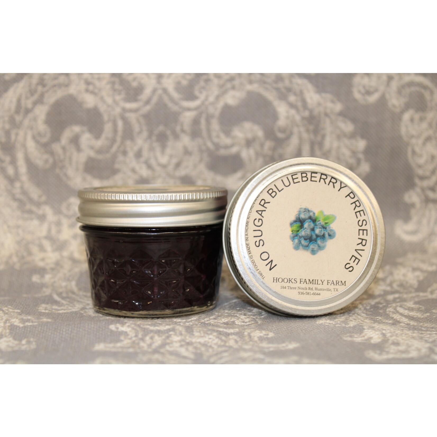 Hooks Family Farm No Sugar Blueberry Preserves 4oz