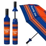 Vinrella Game On Bottle Umbrella - Blue/Orange