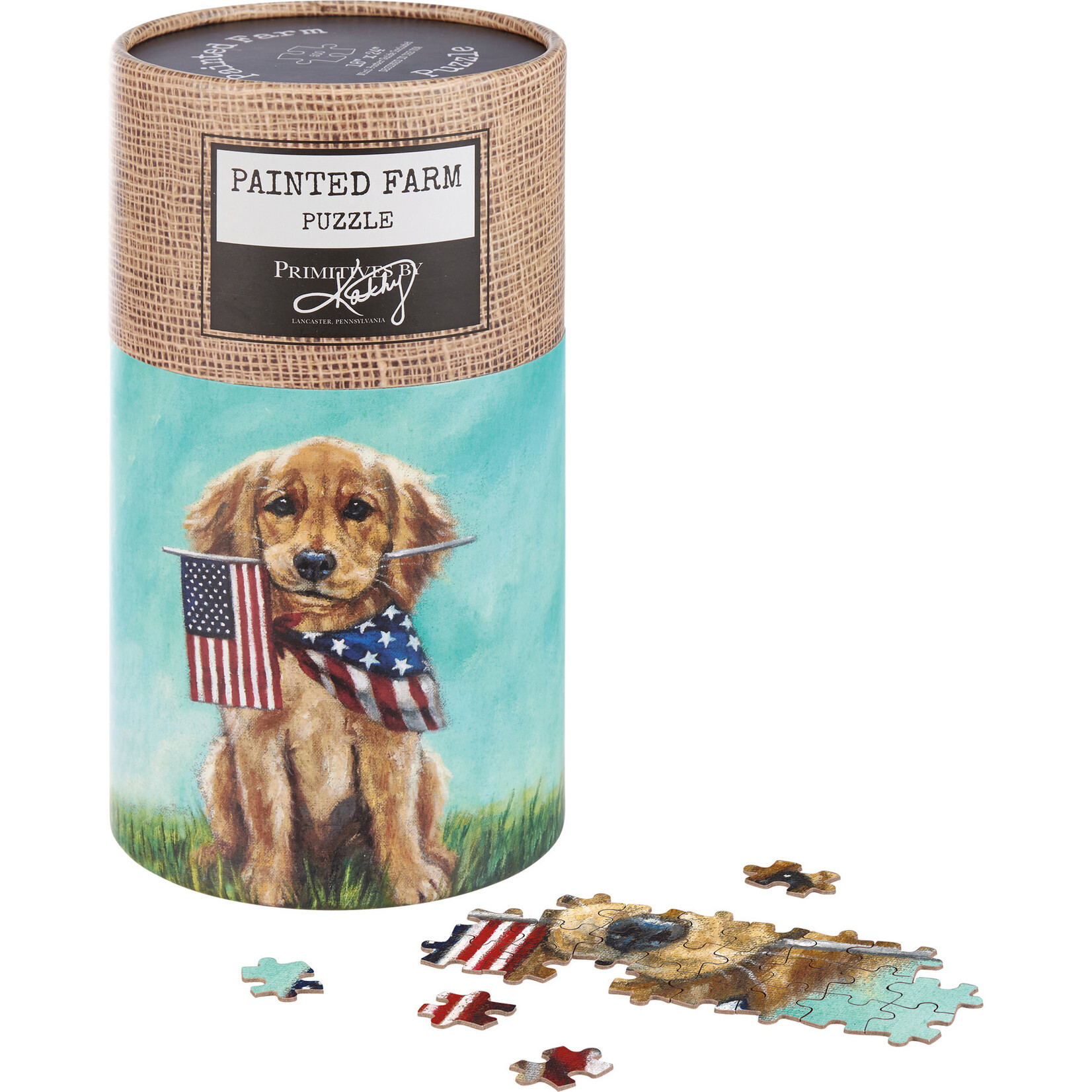 Prim By Kathy Golden Puppy Puzzle