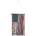 Prim By Kathy Flag Macrame Wall Hanging