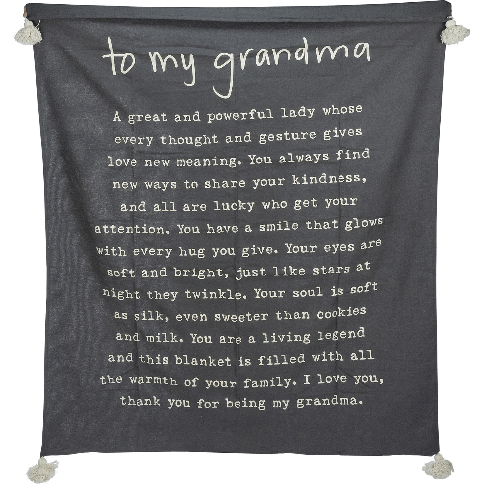 Prim By Kathy To My Grandma Throw