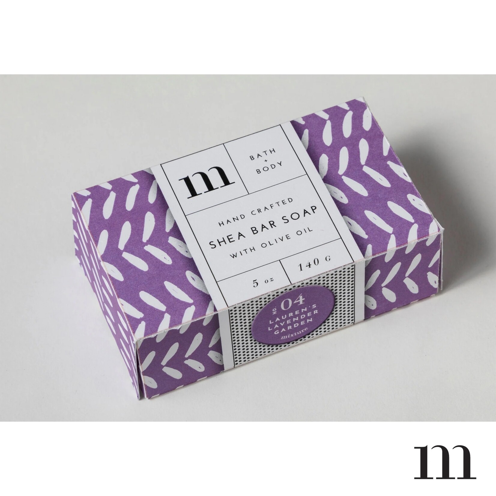 No 04 Lauren's Lavender Garden Block  Soap