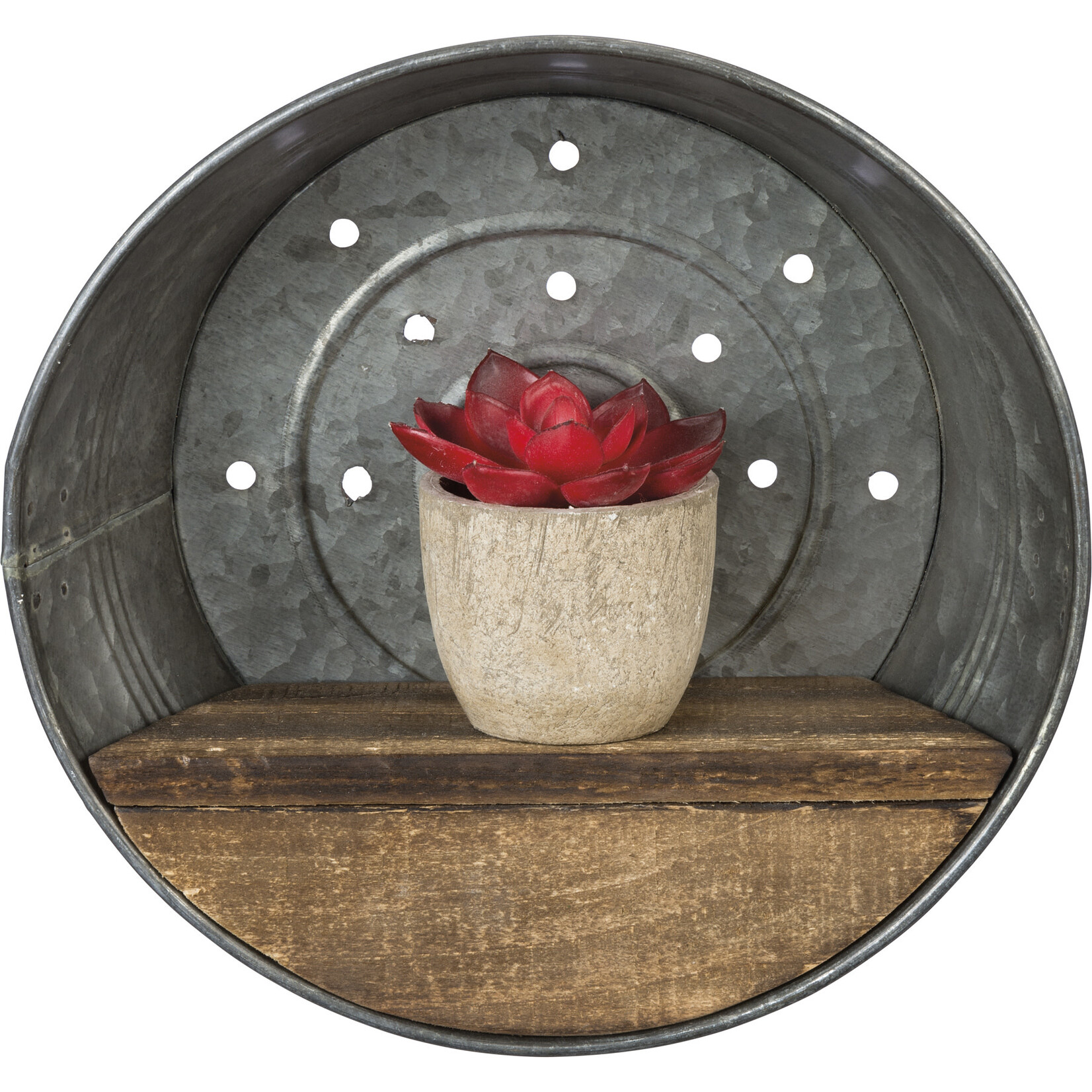 Prim By Kathy Round Pan Shelf