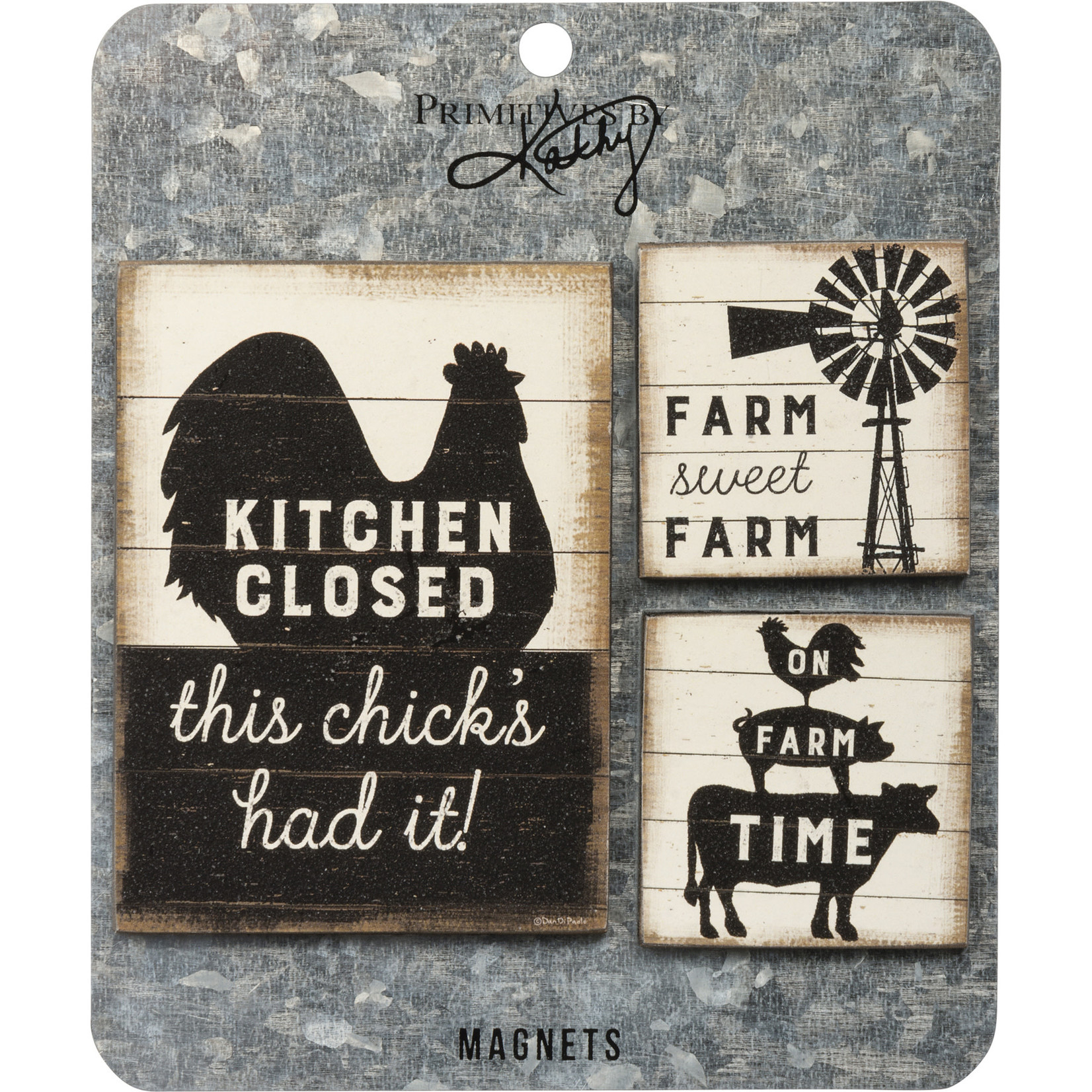 Prim By Kathy Rustic Farm Sweet Farm Magnet Set