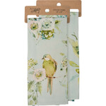 Prim By Kathy Bird And Floral Kitchen Towel