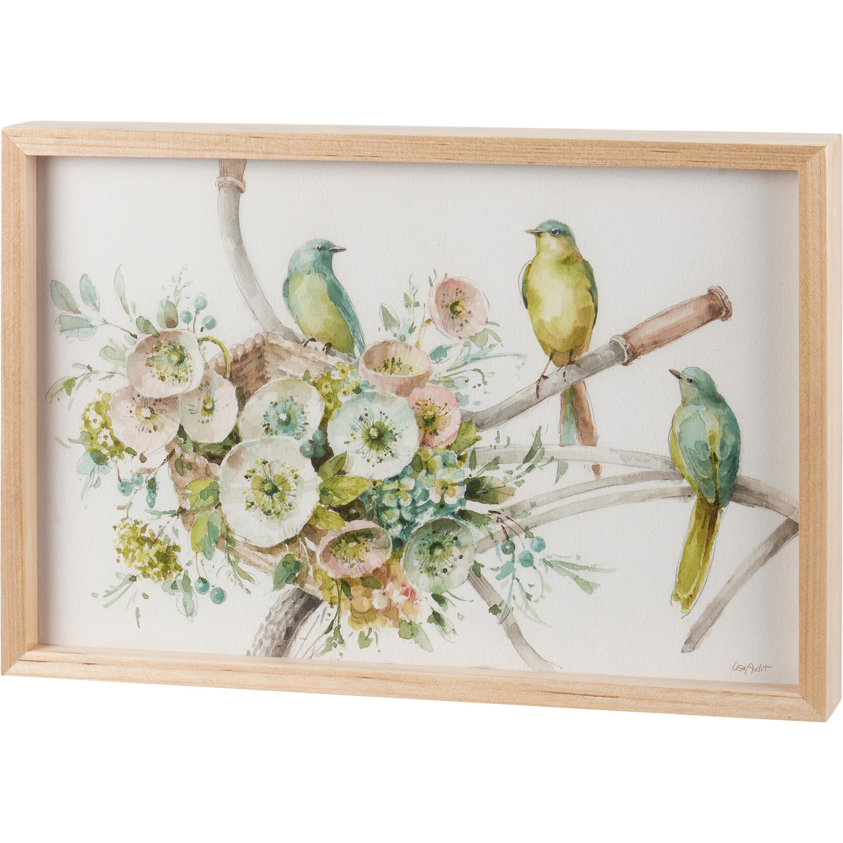 Prim By Kathy Bicycle Meeting Inset Box Sign
