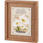 Prim By Kathy Shasta Daisy Inset Box Sign