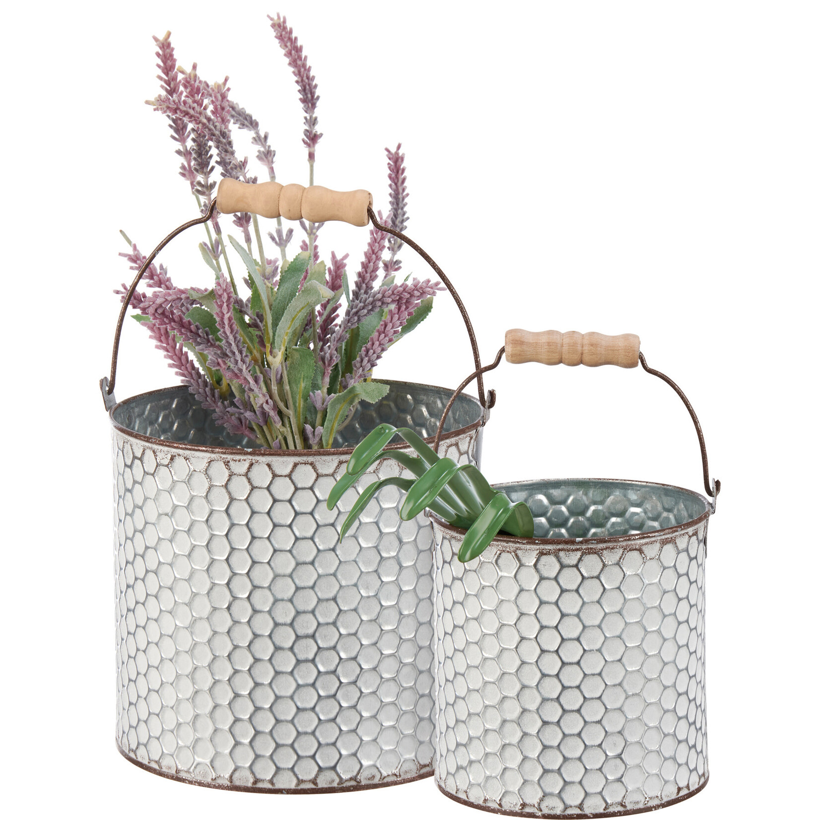 Prim By Kathy Honeycomb Bucket Set