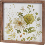 Prim By Kathy Green Florals Inset Box Sign