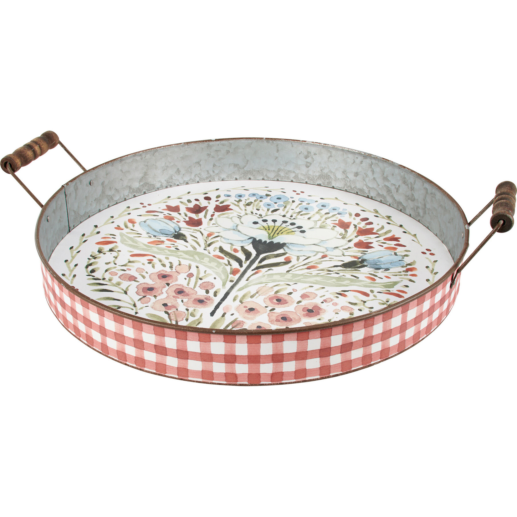 Prim By Kathy Farmhouse Floral Tray