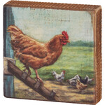 Prim By Kathy Chicken Coop Block Sign
