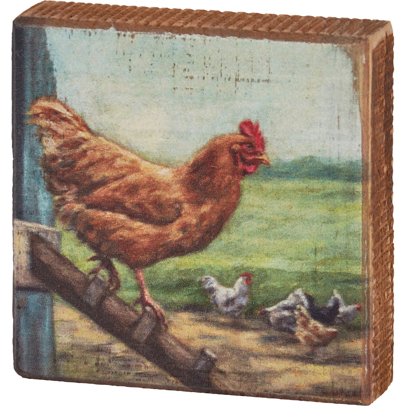 Prim By Kathy Chicken Coop Block Sign