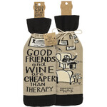 Prim By Kathy Cheaper Than Therapy Bottle Sock