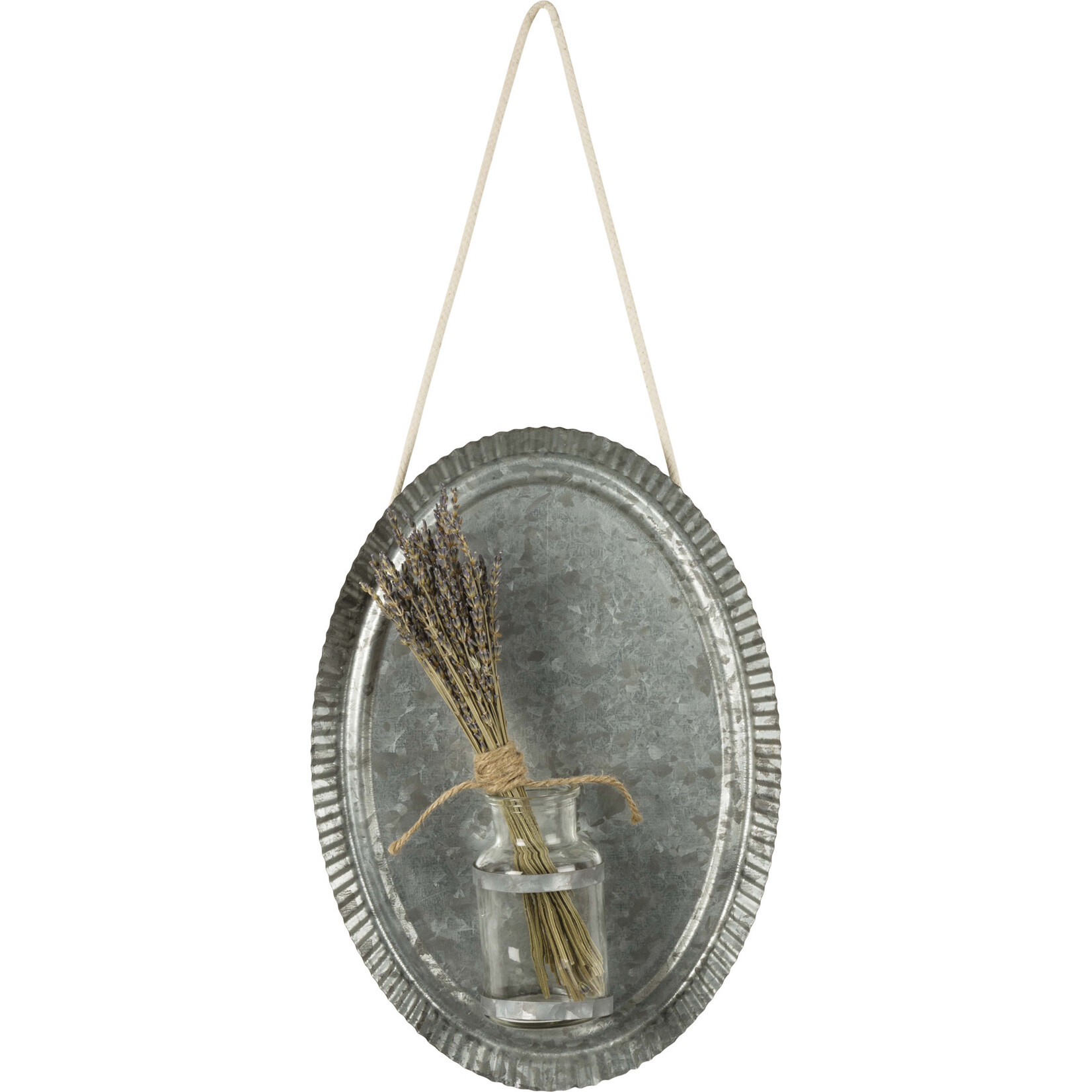 Prim By Kathy Galvanized Vase Wall Plaque