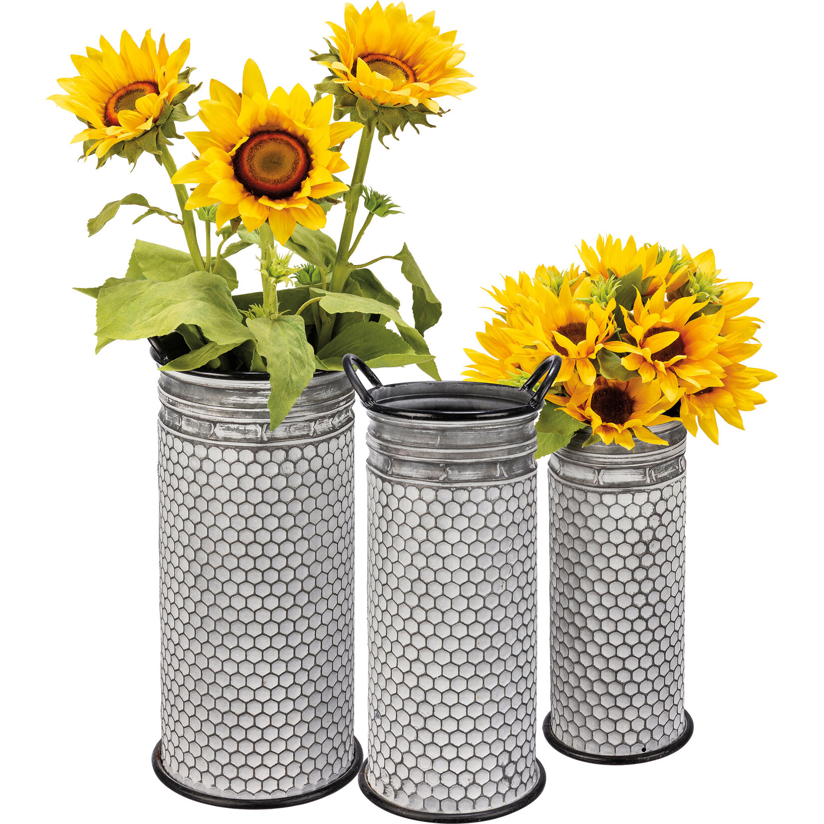 Prim By Kathy Honeycomb Tall Bucket Set